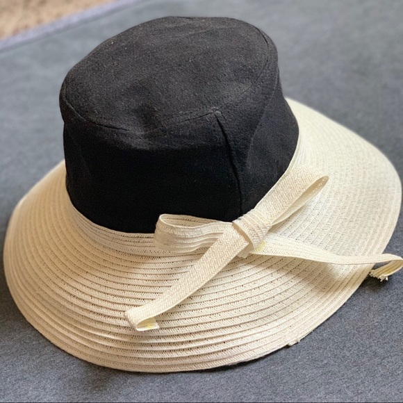 Magid Hats | Black and White Floppy Fashion Hat - Picture 4 of 8